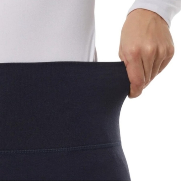 32° Degrees Heat Leggings 2 Pack Size Large Navy Blue Charcoal Grey Stretch - Picture 5 of 12